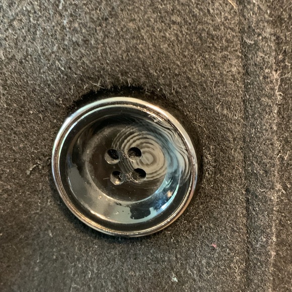 TOV Holy G inc Black Buttoned Peacoat - Picture 2 of 3